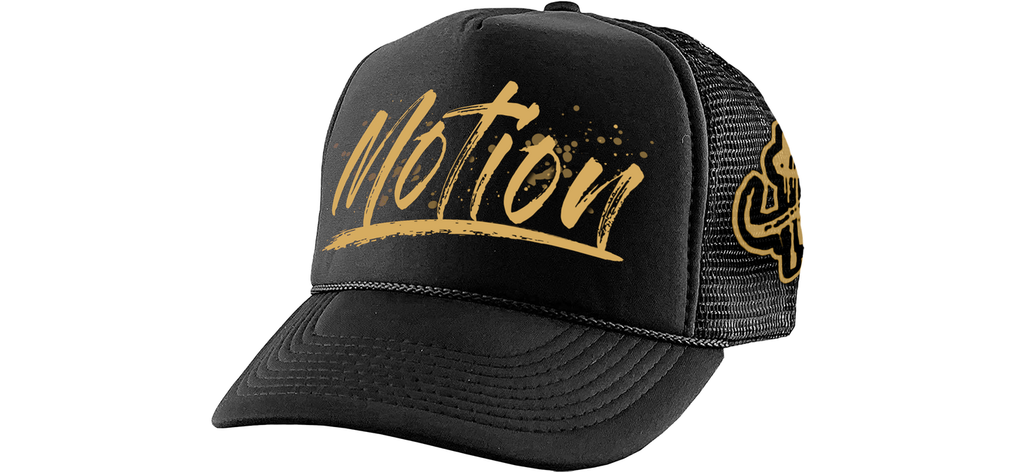 "Motion" Trucker Black/Gold