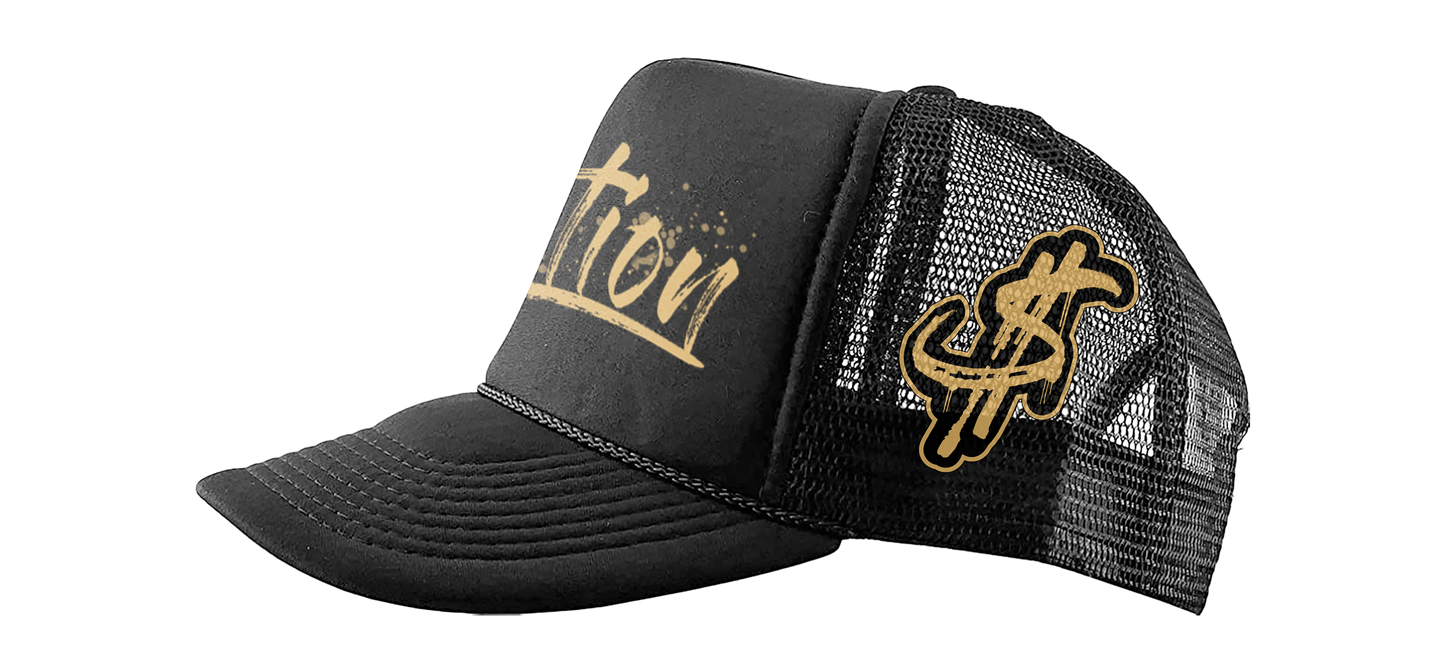 "Motion" Trucker Black/Gold
